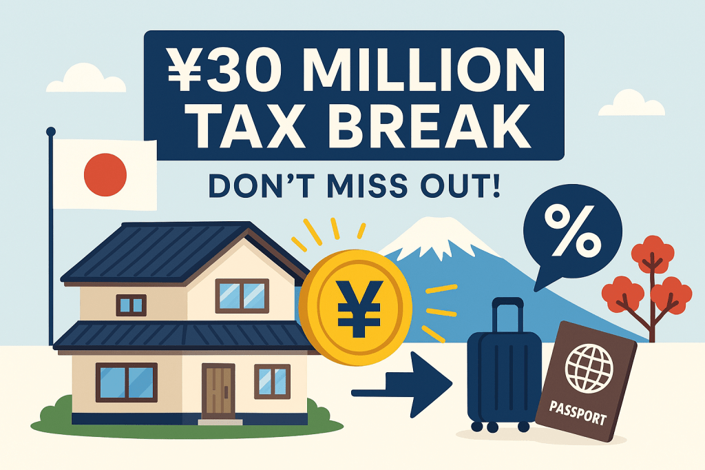 Don’t Miss Out: Japan’s ¥30 Million Tax Break for Home Sellers—Do You&nbsp;Qualify?